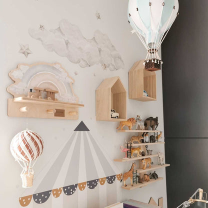 Mini Wall Shelf - Blue Rainbow