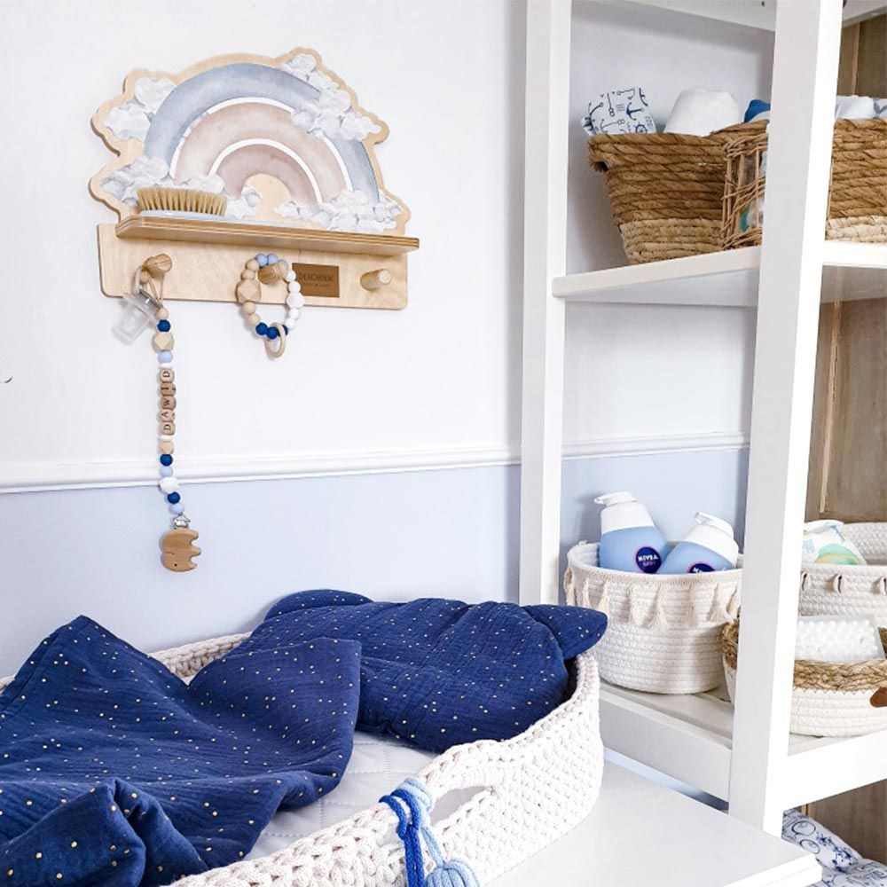 Mini Wall Shelf - Blue Rainbow