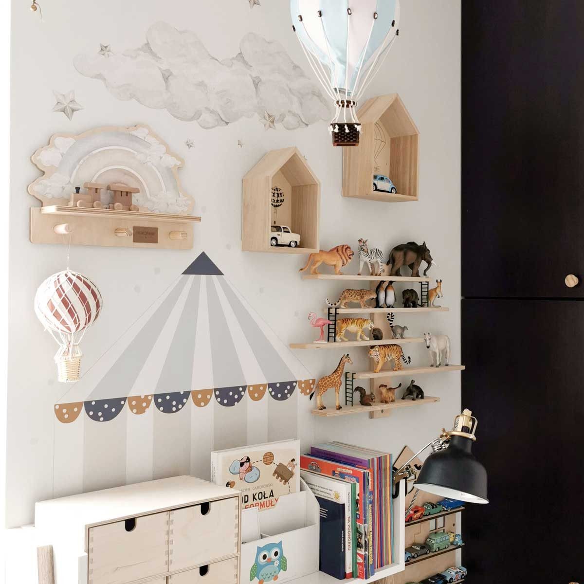 Mini Wall Shelf - Blue Rainbow