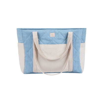 Moi Mili Jeans Mom Weekender Bag - Durable denim-style cotton bag