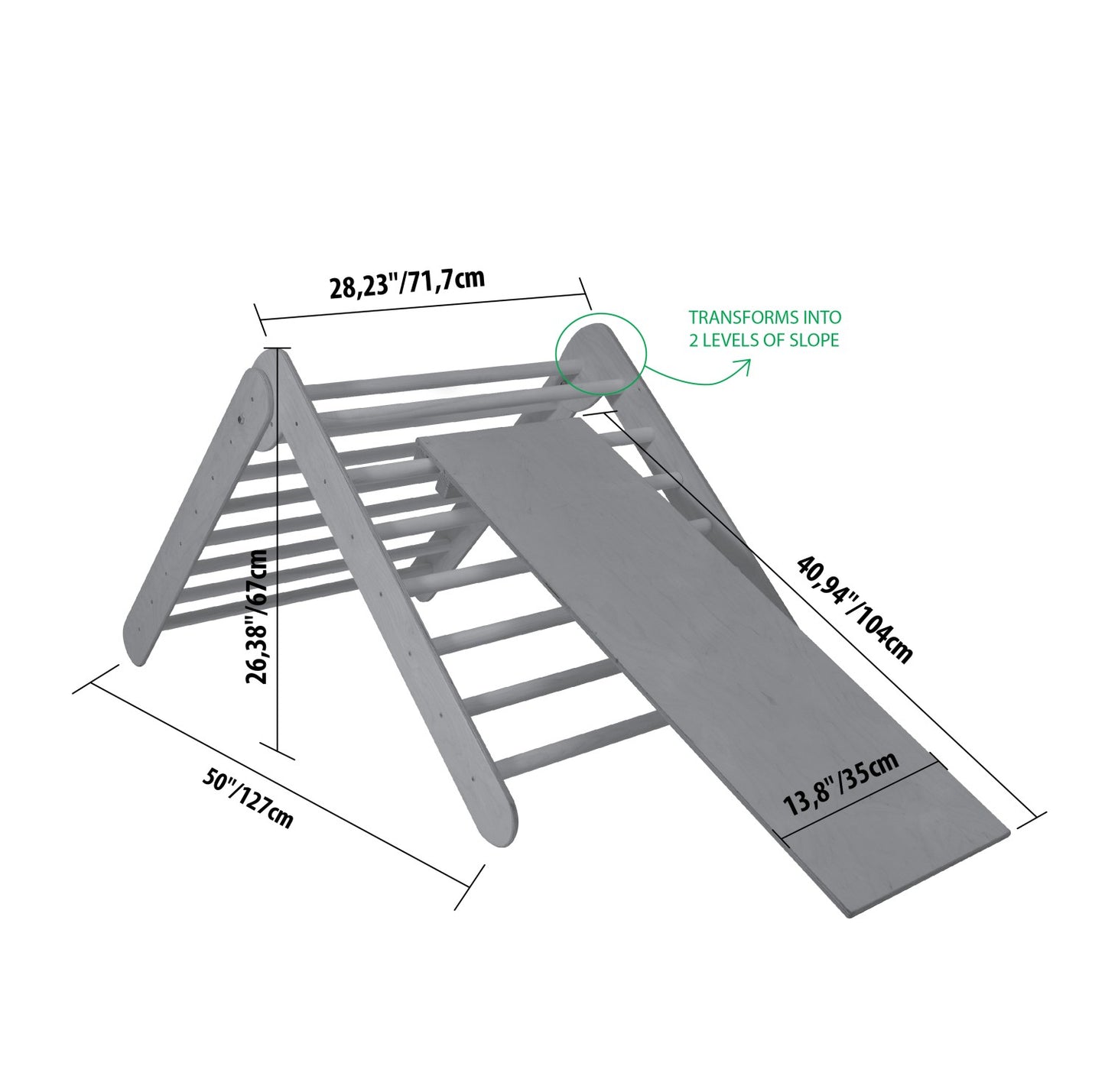 Montessori Climbing Triangle With Ramp