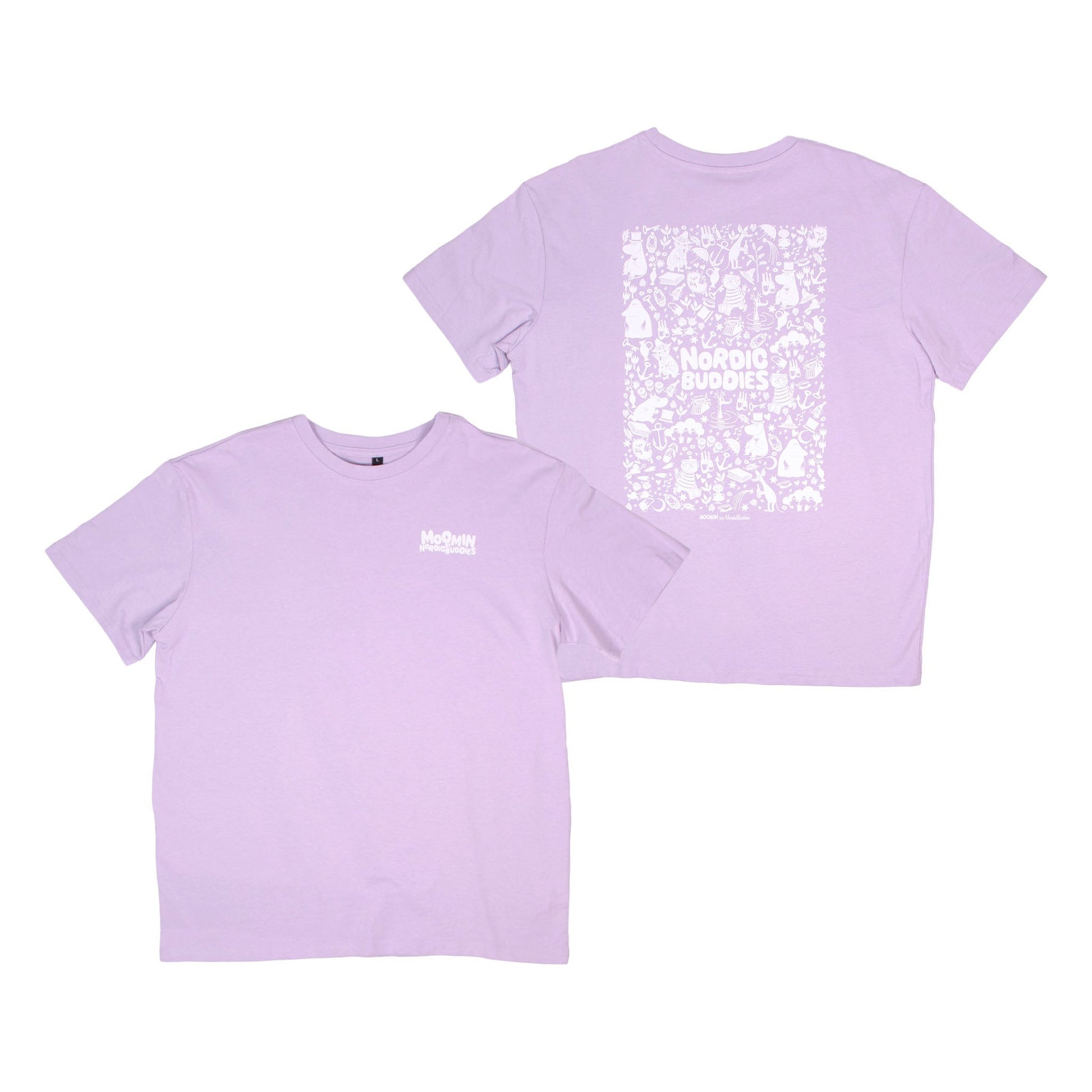 Moomin Heavy Unisex T-shirt - Lilac