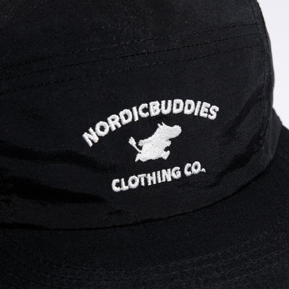 Moomintroll Adventure Nylon 5-panel Cap - Black