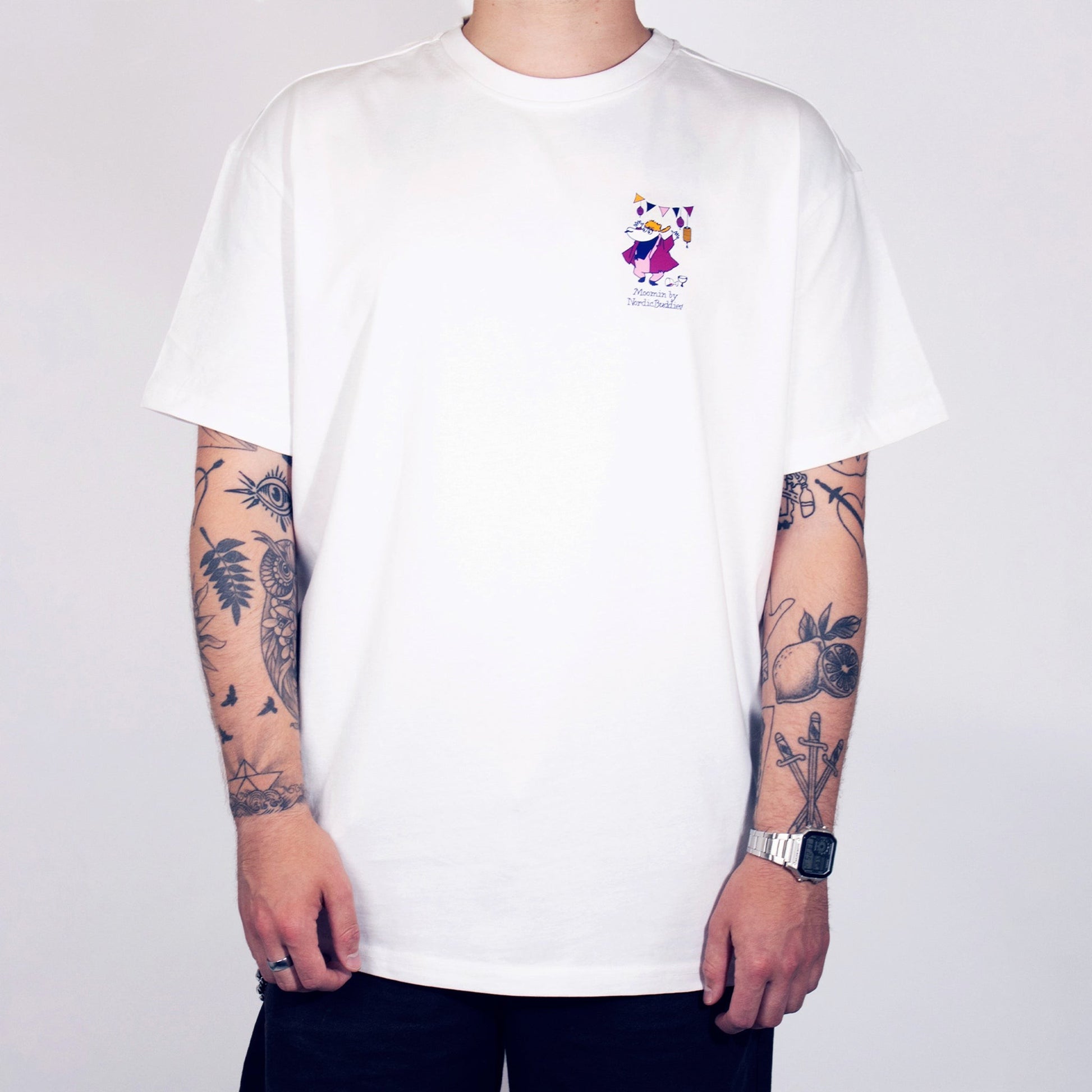 Moomin Party Heavy Unisex T-shirt - White
