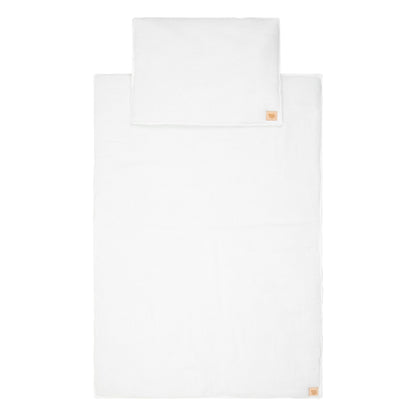 Moi Mili Cream Muslin Set - Neutral off-white cotton blanket and pillow