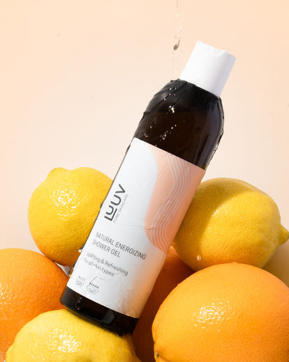 Natural Refreshing Carrot Shower Gel, 200ml - Vitamin-rich citrus body wash by LUUV.