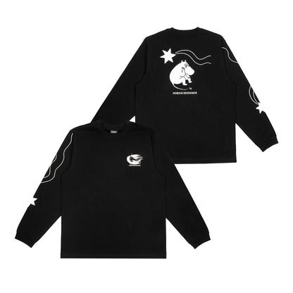 Novels Longsleeve Shirt With Cuffrib Unisex - Black
