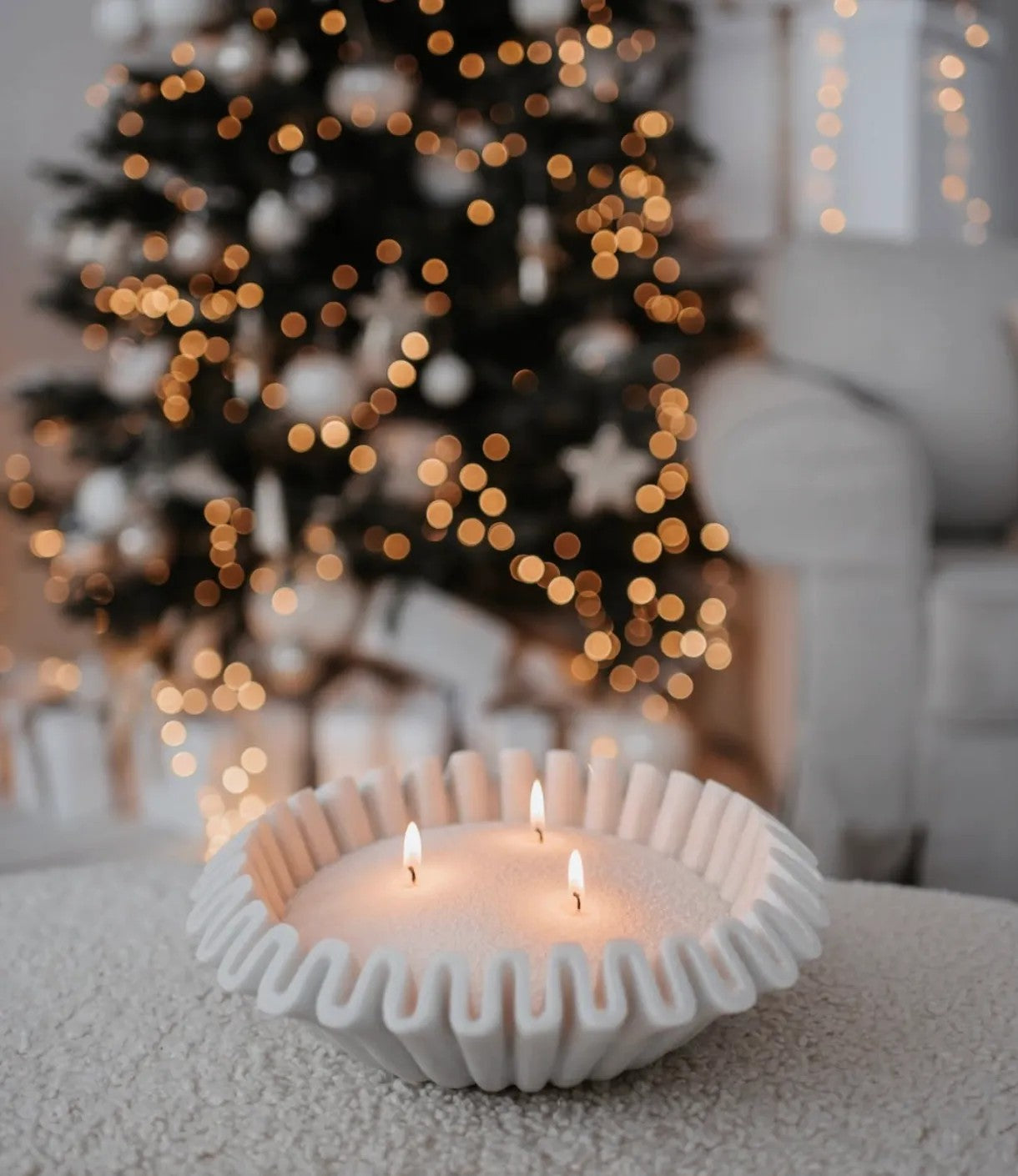 Eco-conscious Diamond Dust scented candle refill kit with wicks
