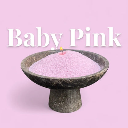 Powdered Candle Refill Kit – Unscented Baby Pink, 330g