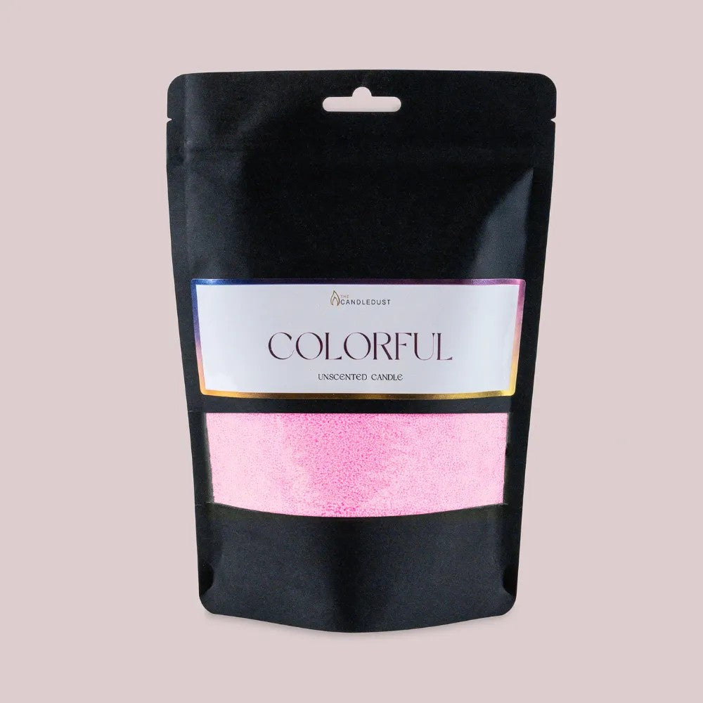 Dark Baby Pink unscented vegetable wax powder candle refill 330g 