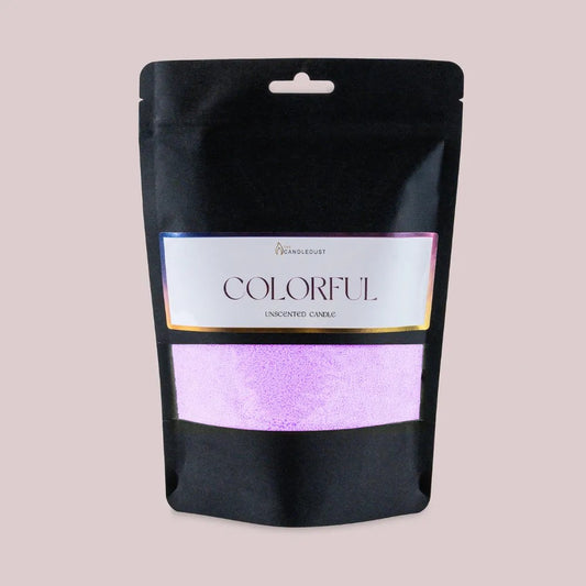 Light Lilac unscented vegetable wax powder candle refill 330g