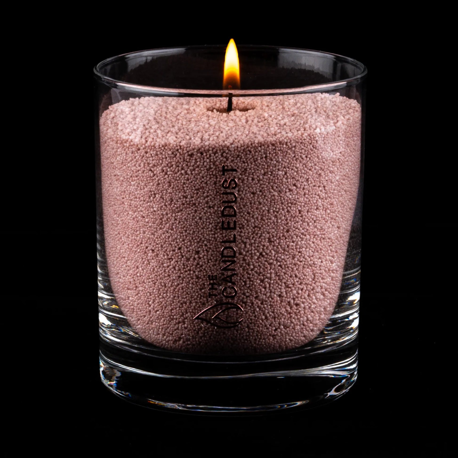 Close-up of vibrant Mocha Mousse,vegetable wax pearls texture 330g