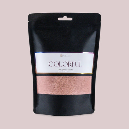 Nude unscented vegetable wax powder candle refill 330g