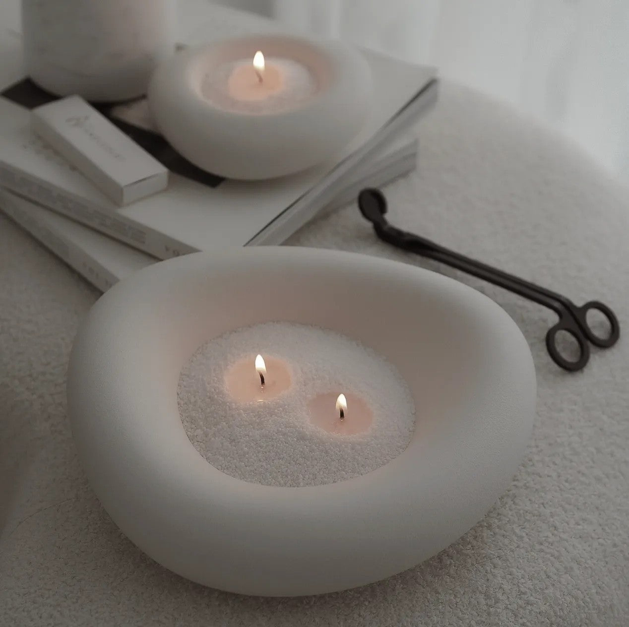 Decorative Silver wax pearls for custom DIY candles 