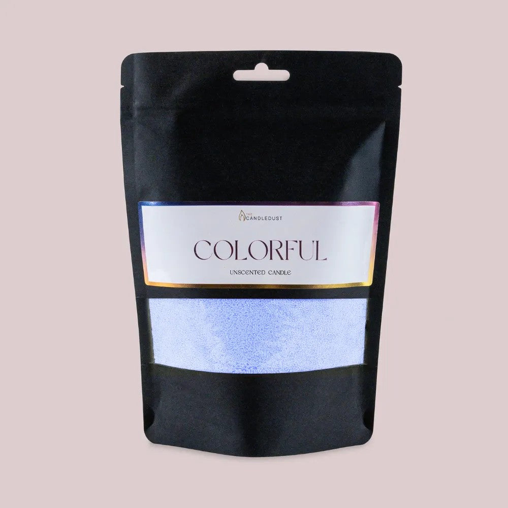 Sky Blue unscented vegetable wax powder candle refill 330g 