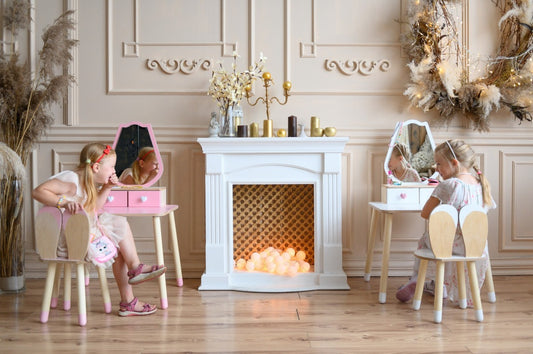 Princess Beauty Table with Mirror - Tulip
