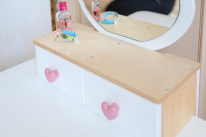 Princess Beauty Table with Mirror - Tulip
