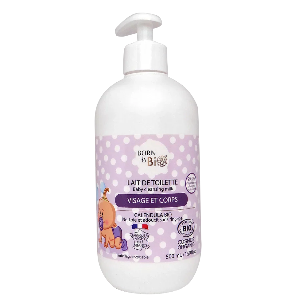 Born to Bio Baby Cleansing Milk - Organic & Fragrance-Free Lotion 500 ml