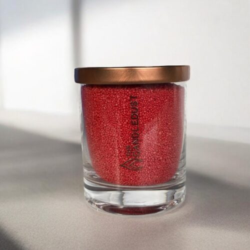 Sustainable fragrance-free ambiance with colored wax pearls Red 160g