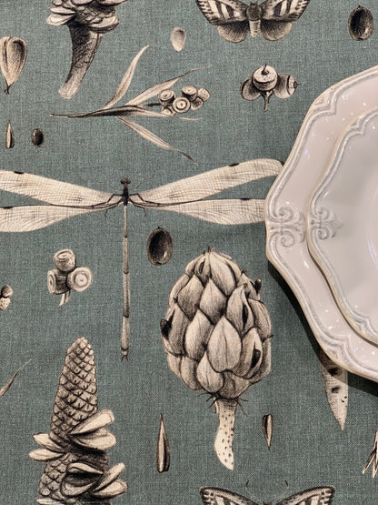 Round Tablecloth - Seeds Aqua