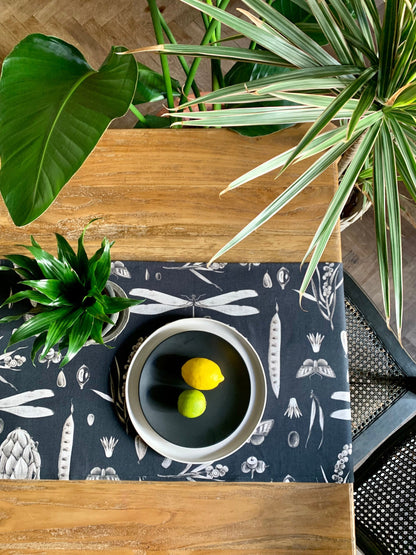 Seeds Carbon Table Runner