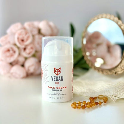 Vegan Fox Anti-Age Face Cream, 50 ml for mature skin and fine lines - That Green Store