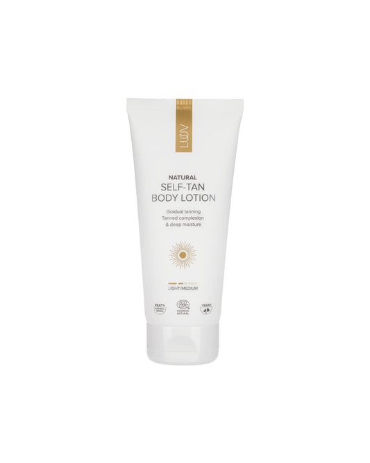 Self-Tanning Body Lotion COSMOS, 200ml - Gradual natural tan without yellow undertones by LUUV. 
+1