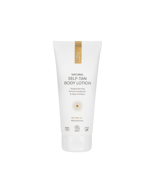Self-Tanning Body Lotion COSMOS, 200ml - Gradual natural tan without yellow undertones by LUUV. 
+1