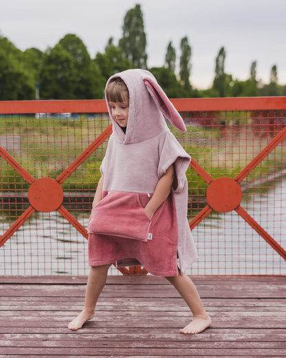 Front View of Surfbunny Oeko-Tex certified bamboo fabric for kids safety - Pink