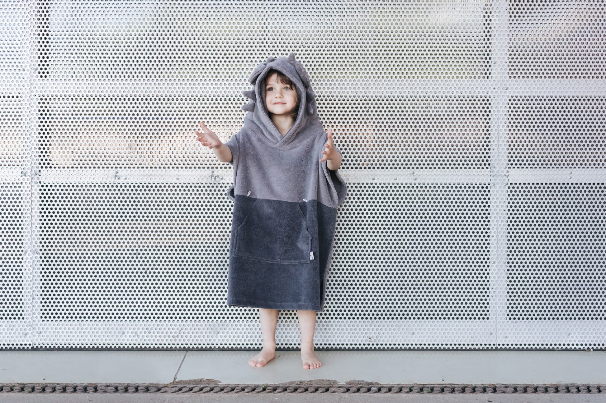 Surfdragon Oeko-Tex certified bamboo fabric for kids safety - Grey