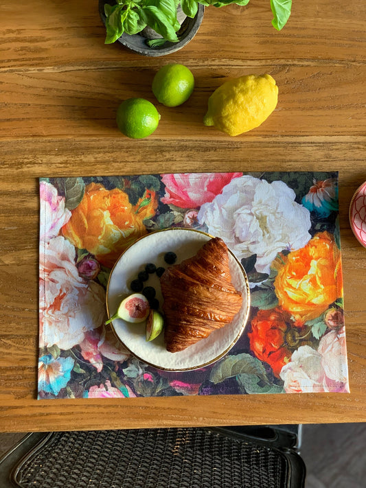 Table Placemat - Francine Black