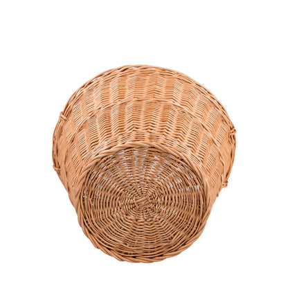 Under view Wicker Basket For Garden And Firewood, 30L