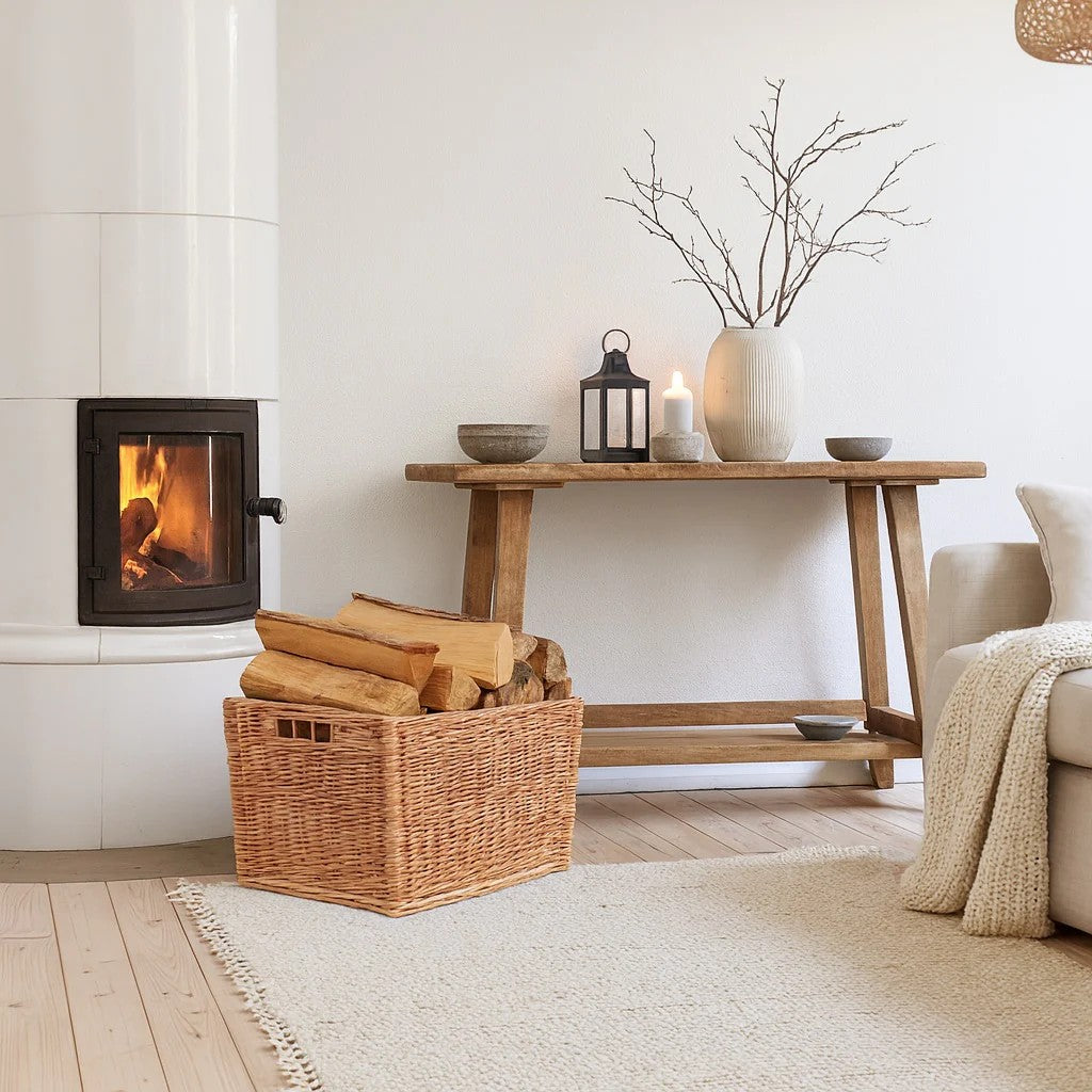 Lifestyle Wicker Firewood Basket Cervus
