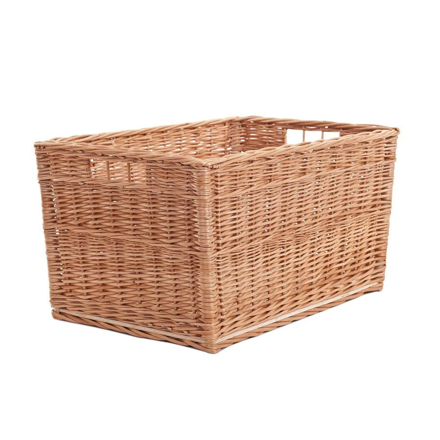 Premium Cervus wicker firewood basket for home decor