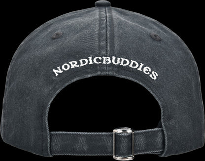 Novels Washed Denim Adult Cap - Grey
