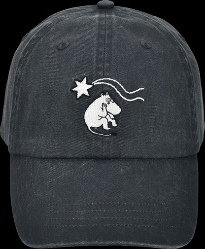 Novels Washed Denim Adult Cap - Grey